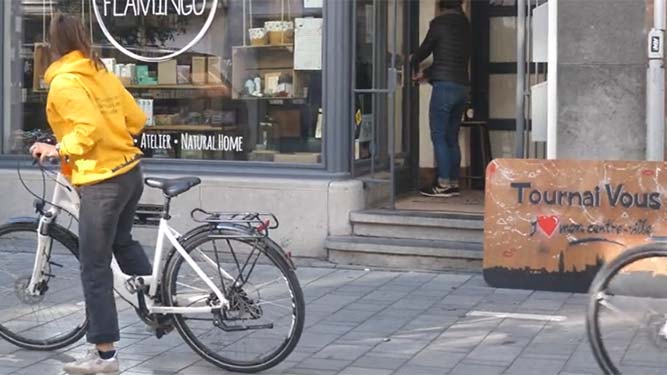 A vélo à Tournai